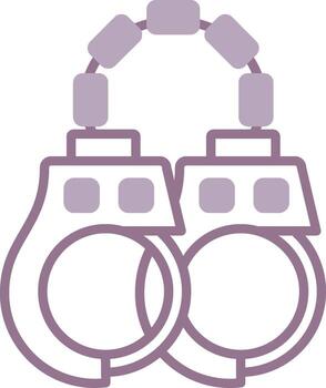 Handcuffs Subtle Sketch Pattern vector