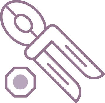 Pliers Core Frame Pattern vector