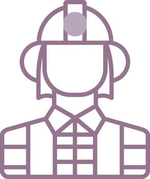 bombero icónico web modelo vector