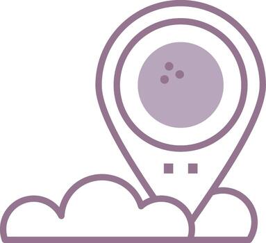 Golf Shadowed App Object vector