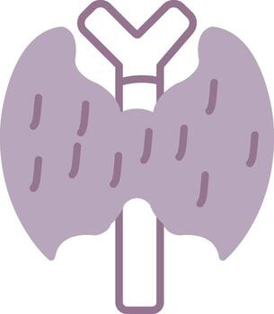 Thyroid Shadowed App Object vector