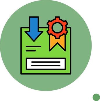 Return Policy Minimal filled Circle Icon vector