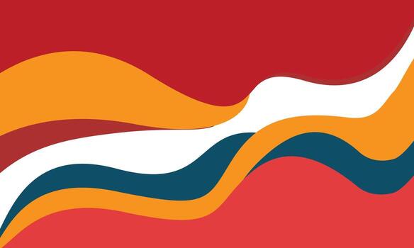 Abstract Colorful unique Wave Background . Modern Gradient Flow Design vector