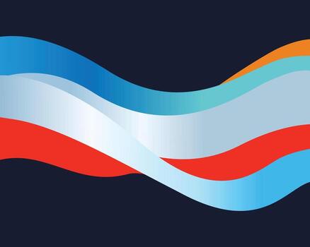 Abstract Colorful Wave Background . Modern Gradient Flow Design vector