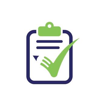 Checklist modern creative design sign checkmark pencil data list vector