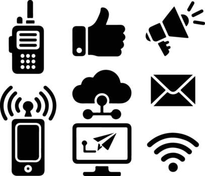 Two-Way Radio Communication Device vector