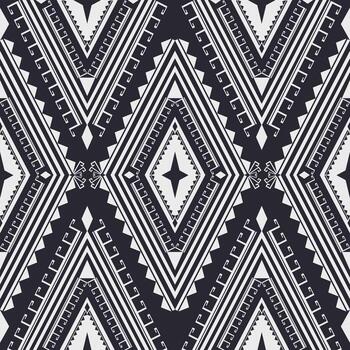 Geometric black and white pattern design vector