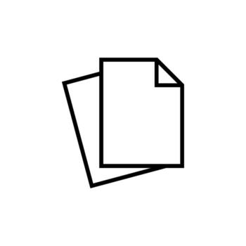 Modern Paper Sheet Document Icon Template vector