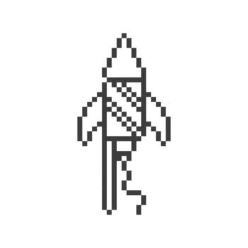 firework outline pixel vector