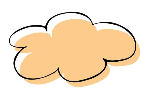 Hand drawn speech bubble Blank empty message box Textbox frame for banners, price tags, stickers, design think textbox vector