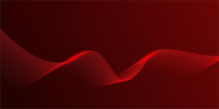 resumen rojo degradado antecedentes con brillante líneas ondas. moderno antecedentes para bandera, póster, portada, folleto, volante, sitio web vector