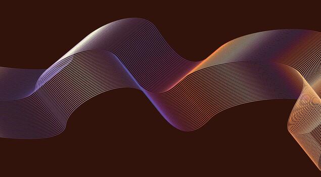Wavy Blend Lines Abstract Background Maroon Colorful Gradient Design Illustration vector