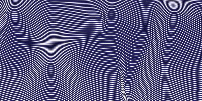 Wavy lines on dark background vector