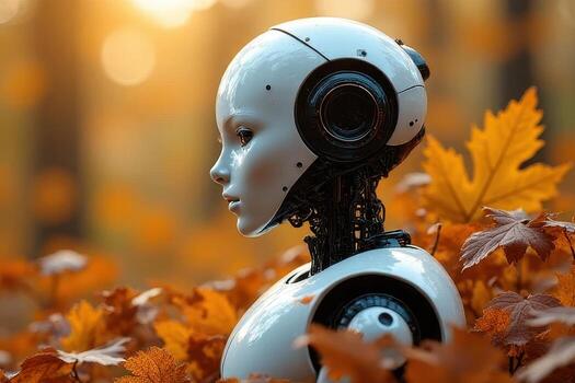 An Android's Autumn Stroll photo