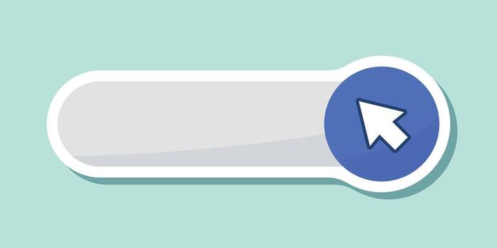 A button with a blue arrow pointing to the left vector