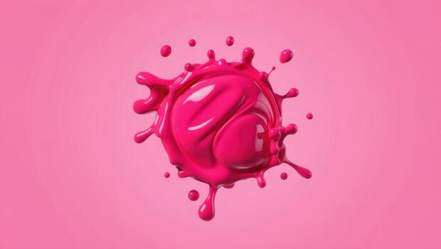 Vibrant pink liquid splash dynamic motion abstract fluid energy burst droplets photo