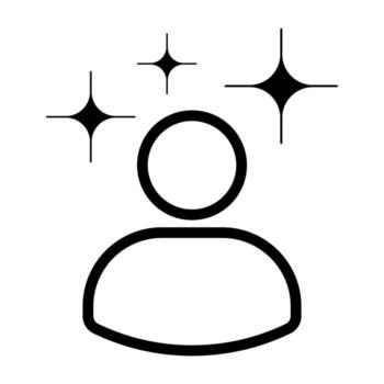 icono de un artificial inteligencia ai asistente vector