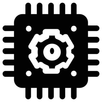 pastilla y engranaje integración mejorando Procesando poder para innovación vector