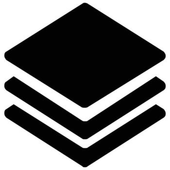 Stacked Black Diamonds Form an Abstract Design, Perfect for Graphic Design Projects vector