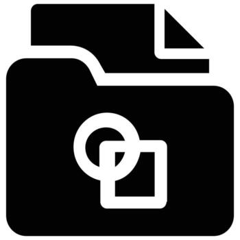 File Folder Icon Animation Organizing Documents Digitally vector