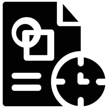 Document Management System Tracks Progress Over Time Efficiently and Securely. vector