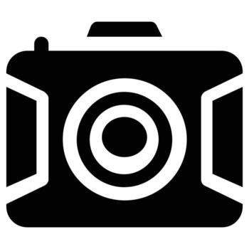 Digital Camera Icon Captures Memories Efficiently and Easily for Photography vector