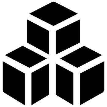 resumen negro cubitos formar un geométrico estructura sin problemas vector