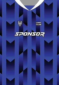 sport uniform Sublimation Background with blue gradient pattern, custom soccer uniform vector