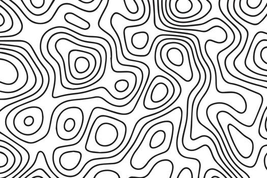 resumen topográfico contorno líneas crear un fascinante negro y blanco modelo de orgánico fluido formas y adjunto formas vector