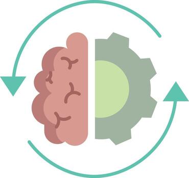 artificial inteligencia y máquina aprendizaje concepto vector