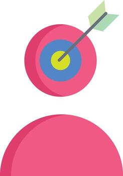 target user flat icon design vector