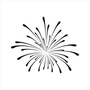 dinámica negro tinta chapoteo explotando exterior desde un central punto creando un Estallar efecto vector