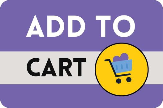 ADD TO CART Shopping Button vector