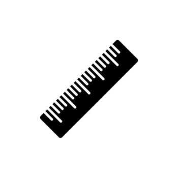 A ruler icon on a white background vector