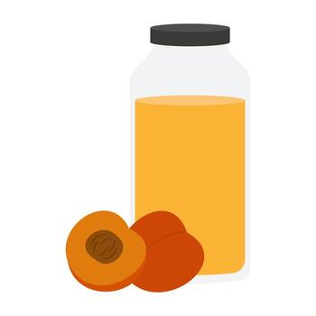 Assorted glass bottles filled with natural oils surrounded by various seeds and nuts on a wooden surface. Rustic, organic, and warm tones. vector