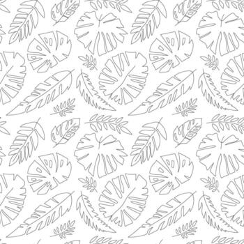 Stylish leaf pattern design illustration vector
