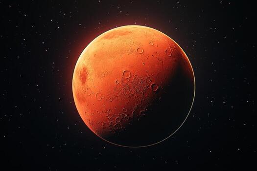 An image of the red planet mars photo