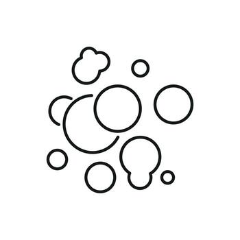 Bubble and Foam Icon for Graphics, Concept, Apps vector