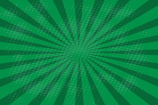 A green background with a sunburst pattern vector