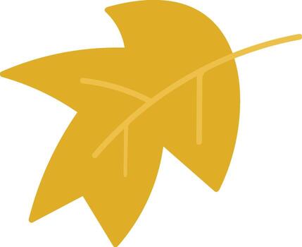 Abstract Leaf with Sharp Edges vector