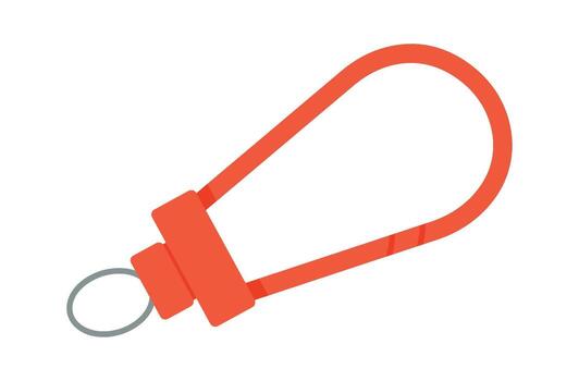 Flat Style Keychain Loop vector
