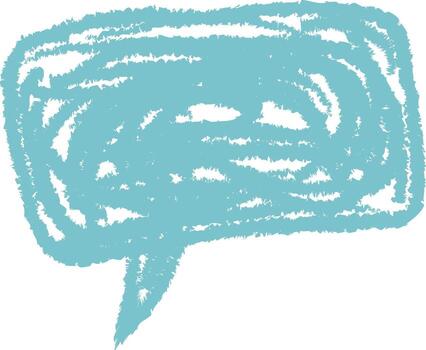 Rough Scribble Speech Bubble vector
