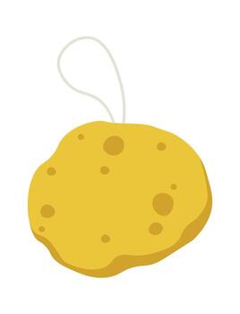 esponja con colgando cuerda vector