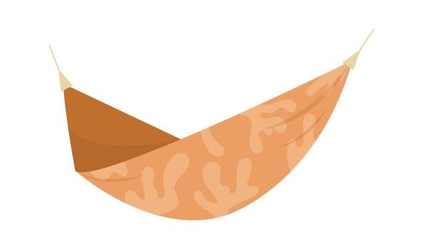 Relaxing Hammock with Abstract Pattern vector