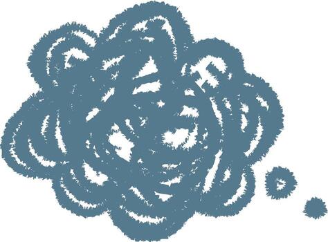 Fuzzy Scribble Thought Bubble vector