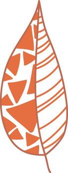 Geometric Leaf Pattern vector