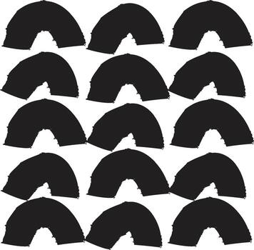 Abstract Repeated Arch Pattern vector