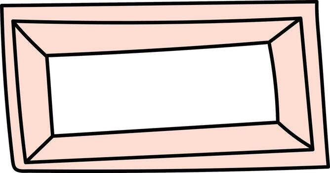 Rectangular Doodle Frame vector