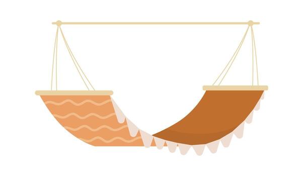 Hammock with Wavy Patterns vector