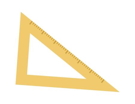 geométrico triángulo con regla marcas vector